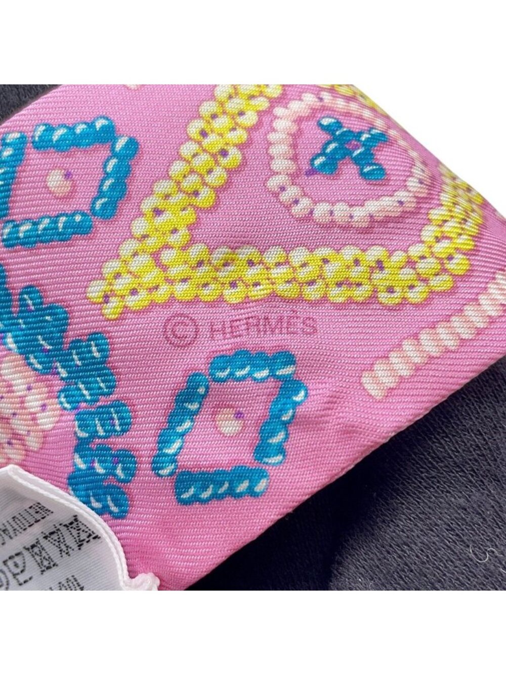 Hermes Scarf Twilly Kelly en Perles Silk Twill Fall Winter - Picture 8 of 10